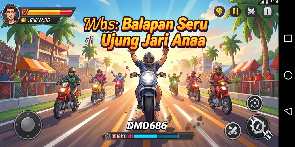 Gameplay Racing seru dengan grafik menakjubkan dan aksi balapan mendebarkan.