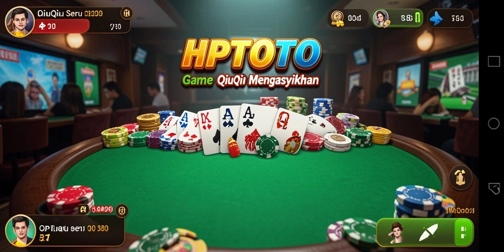 Gameplay seru HPTOTO dalam permainan QiuQiu.