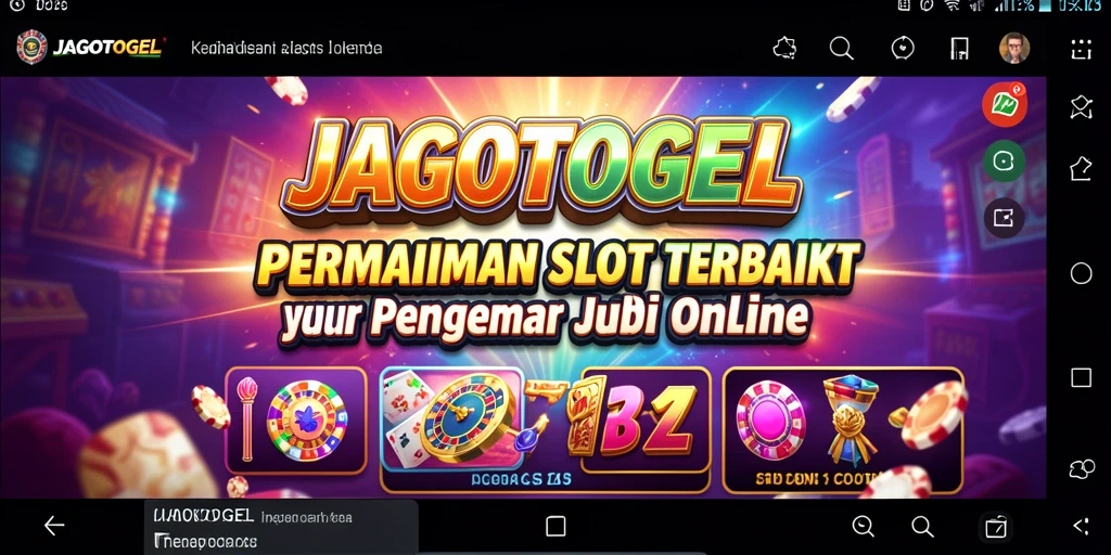 Gameplay Slot JAGOTOGEL yang seru dan menegangkan.
