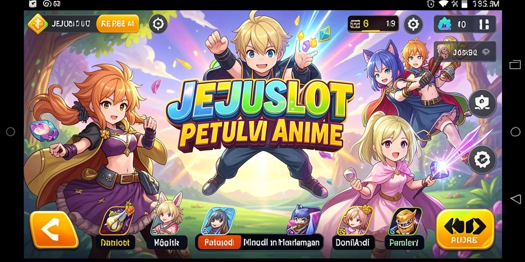 Tampilan gameplay seru dengan karakter Anime yang menarik.