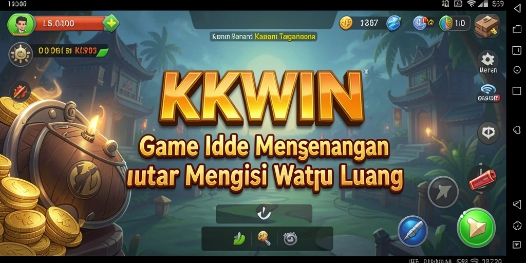 Tampilan gameplay KKWIN yang menarik dan penuh warna di kategori Idle.