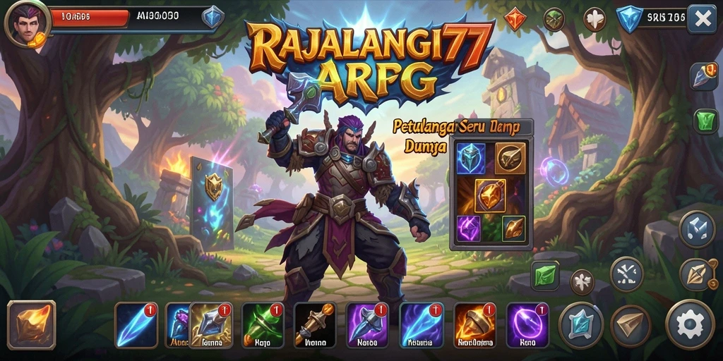Tampilan gameplay epic di RAJALANGIT77 dengan pertarungan yang dinamis.