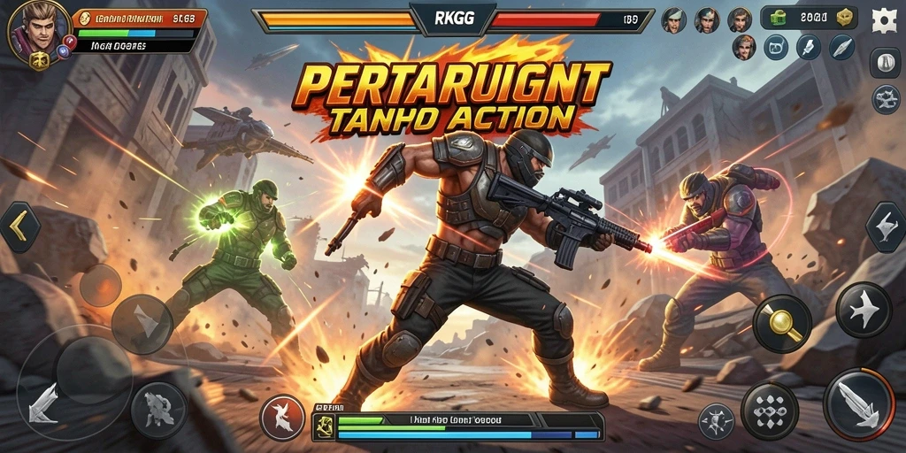 Tangkapan layar dari gameplay seru RKGG yang penuh aksi.