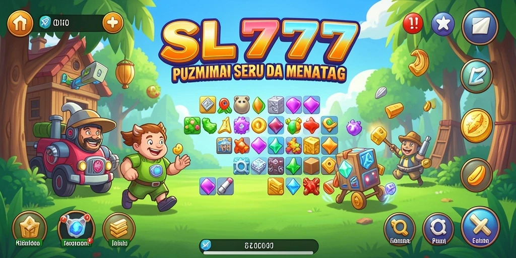 Tampilan gameplay puzzle seru dari SL777 dengan tantangan menarik.